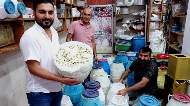 5 farklı otun birleşiminden oluşan küp peynirin  satışına başlandı