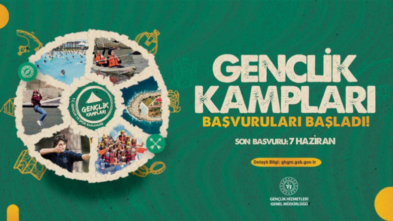 Gençlik Kampları Başvuruları başladı