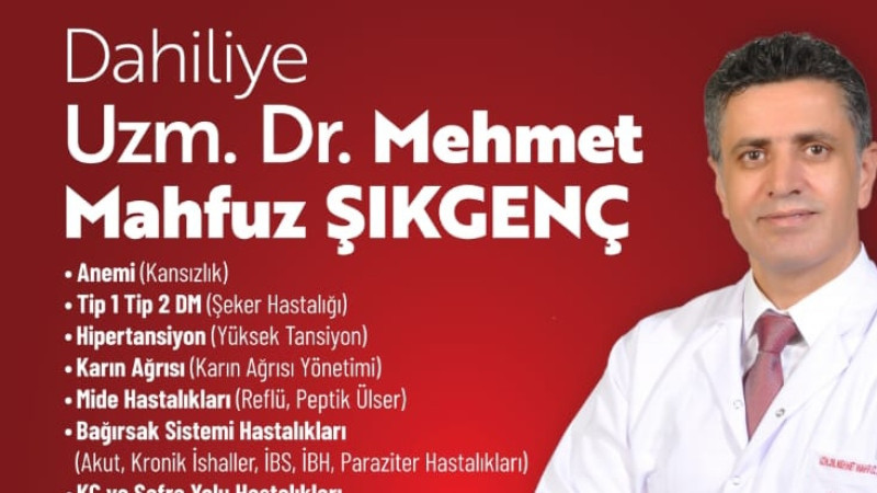 Uzman Dr. Hasta kabulüne başladı