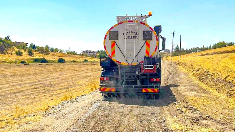 1 Kilometrelik stabilize yol çalışması tamamlandı