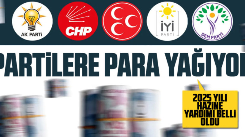 Partilerin Hazine'den alacağı yardımlar belli oldu