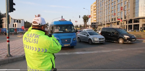 Trafik Ekiplerinden iftar saatinde yoğun mesai